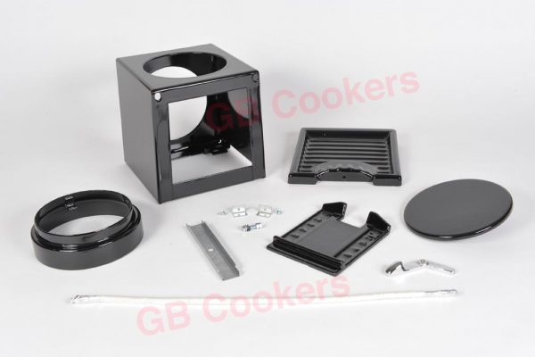 COMPLETE METAL FLUE BOX LHO (enamelled) (Regent/Royal/MF)